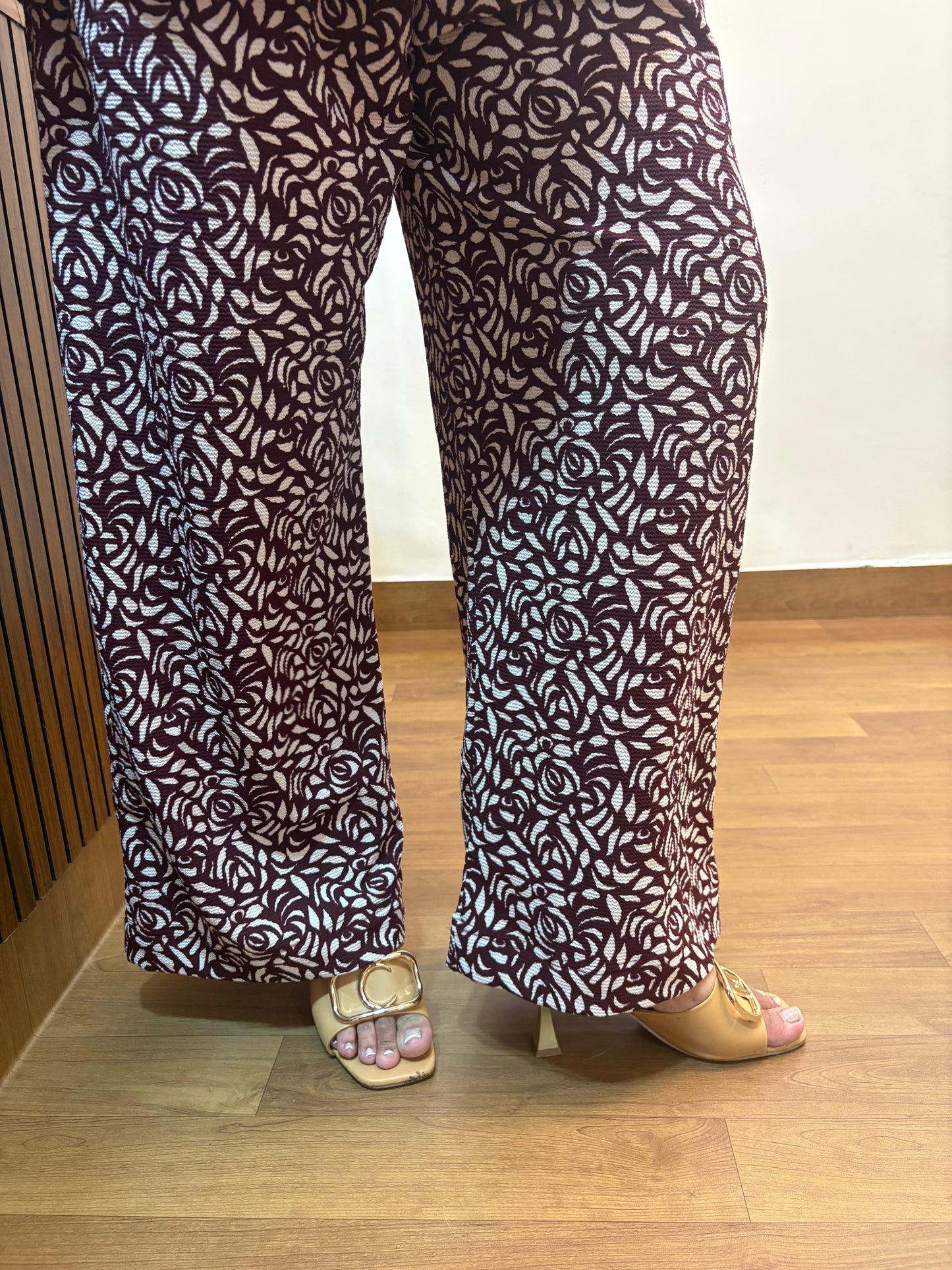 Wine Rose Co - ord Set