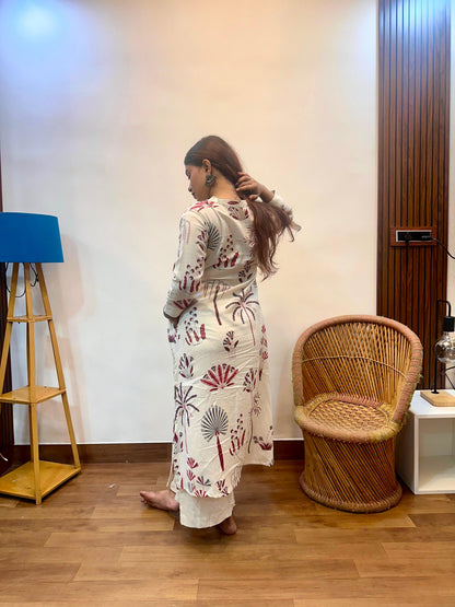 Gul - Offwhite Floral Dress