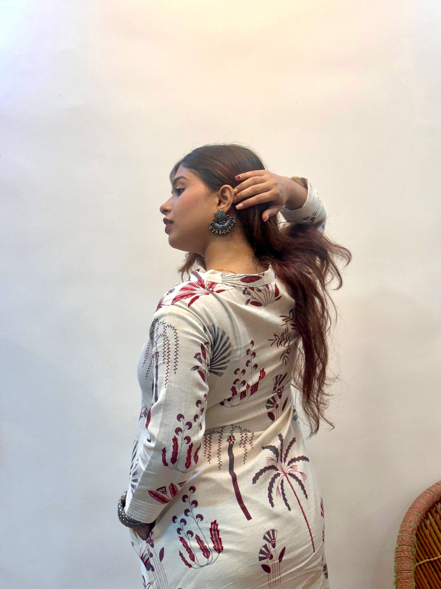 Gul - Offwhite Floral Dress