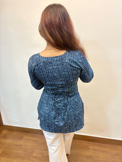 Saiyaara Blue Kurti