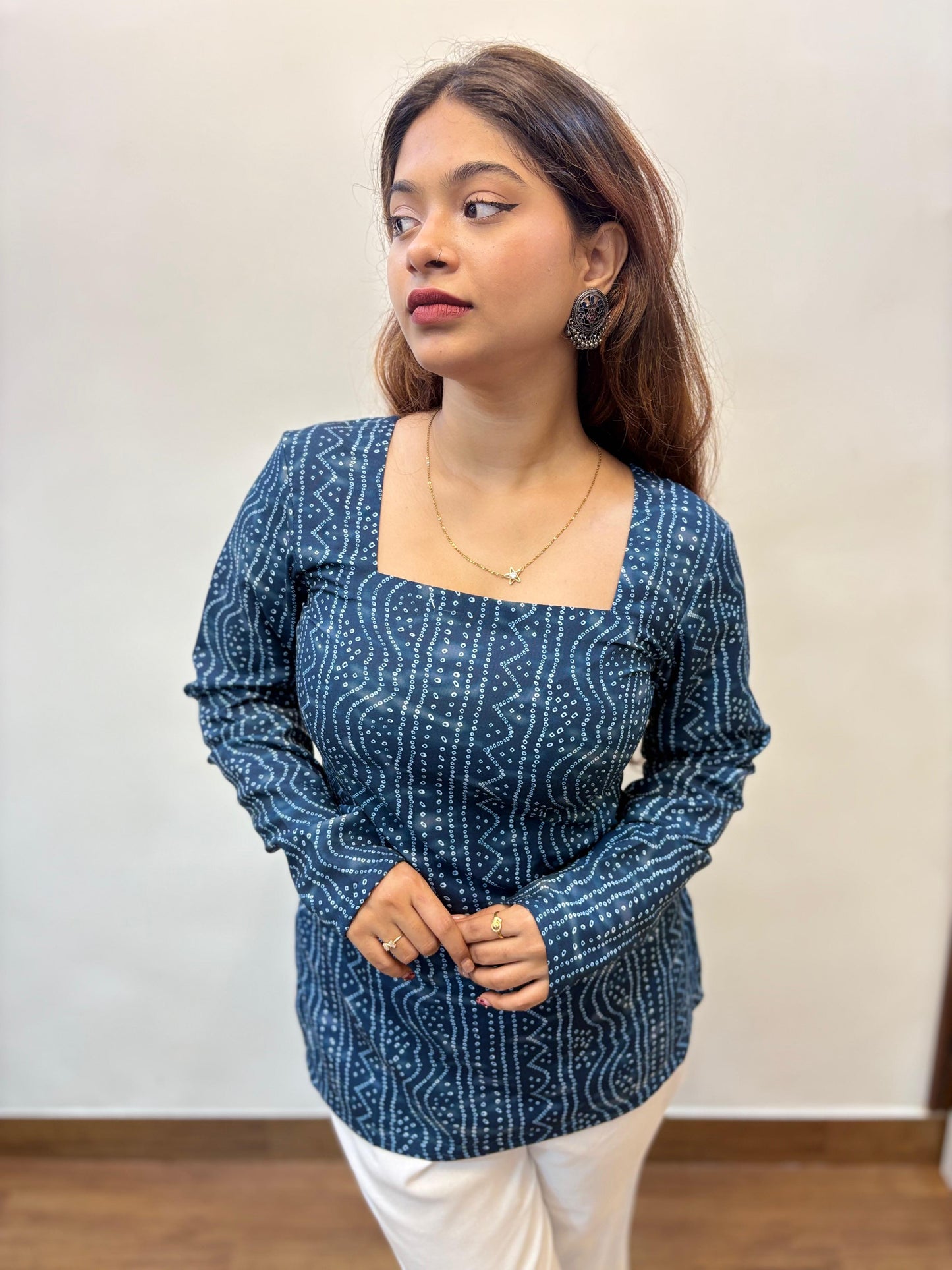 Saiyaara Blue Kurti