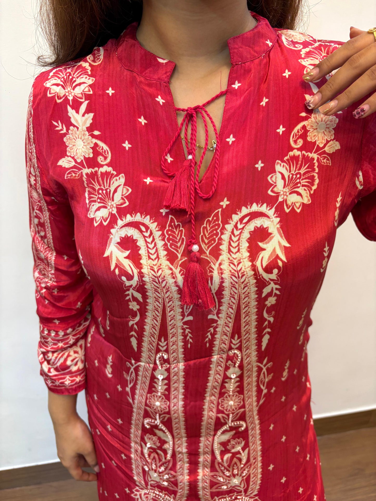 Noor Red Kurta Set